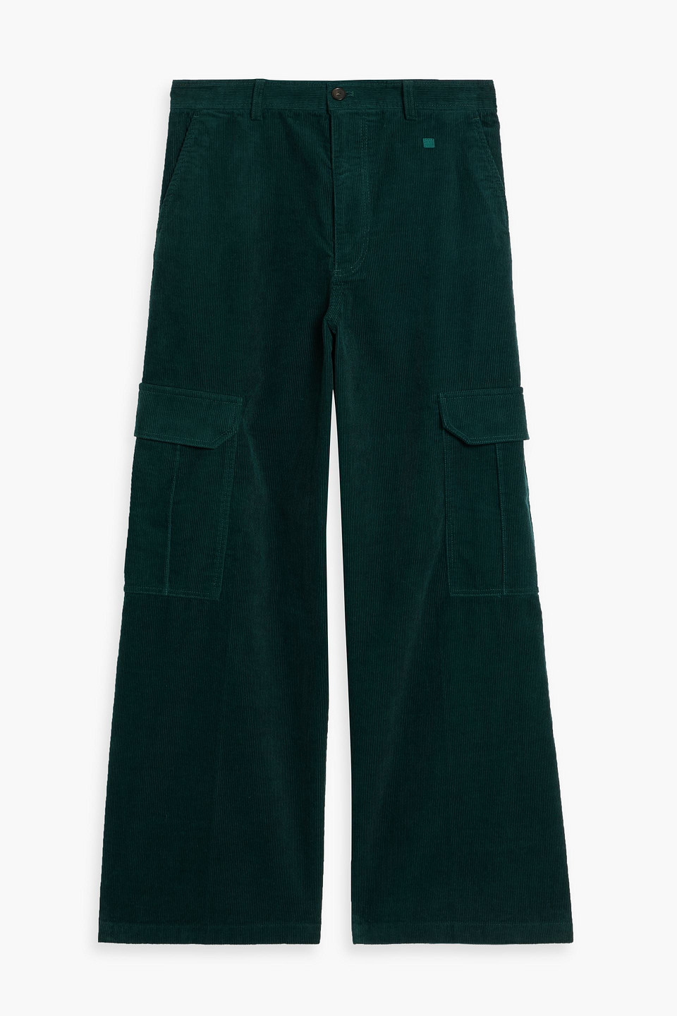 Acne Studios Cotton-corduroy Cargo Pants In Green