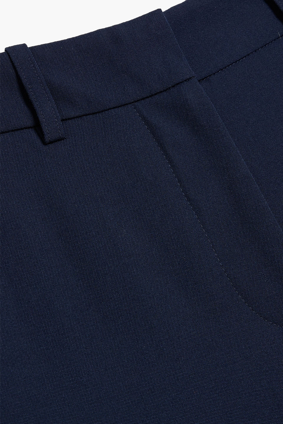 Balmain Wool Flared Pants In Blue