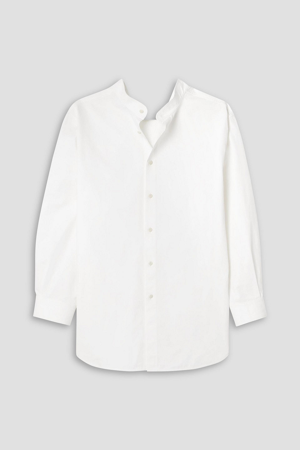 Fforme Chris Couture Oversized Cotton-poplin Shirt In White