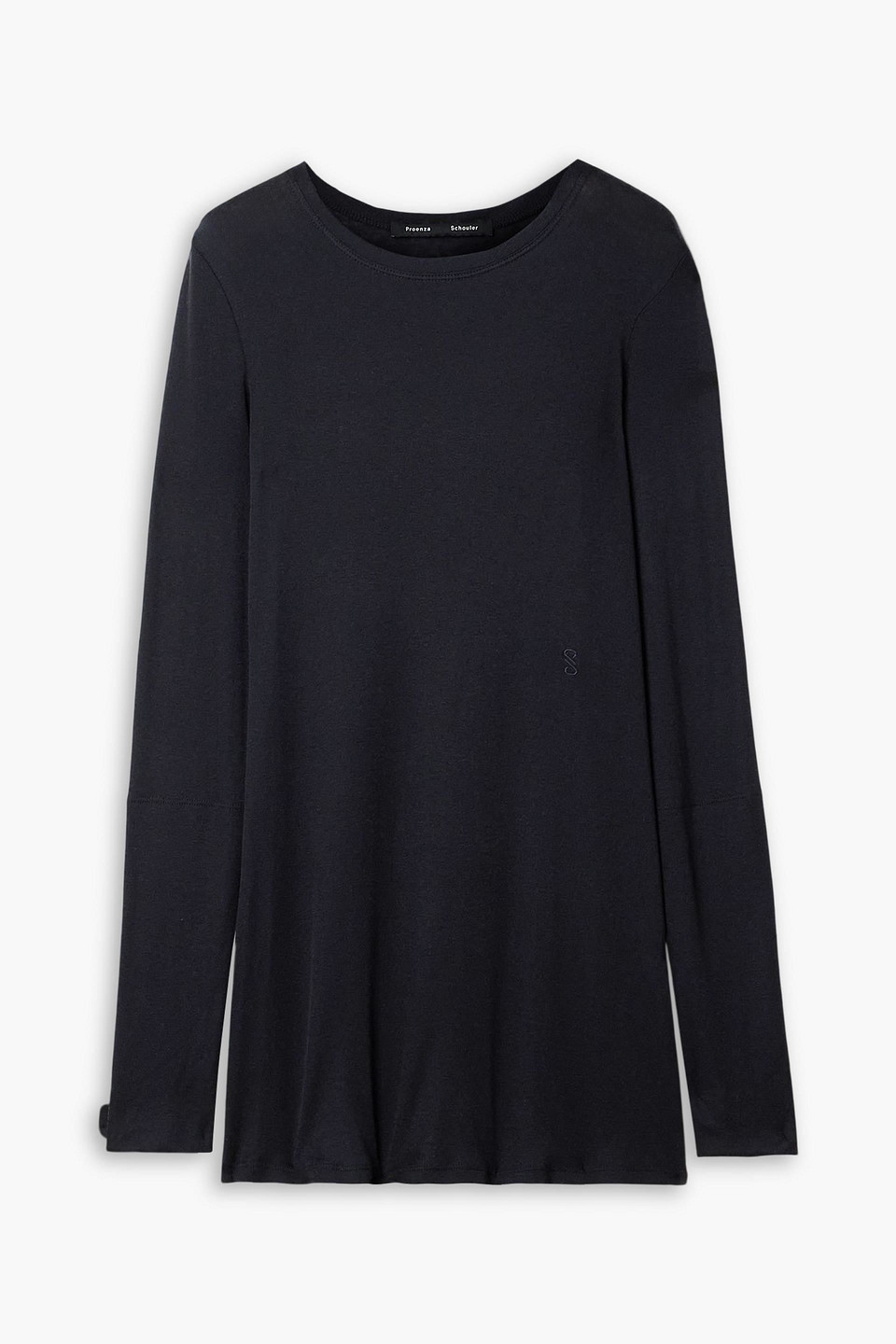 Proenza Schouler Kaiya Tencel™ Lyocell-blend Top In Black