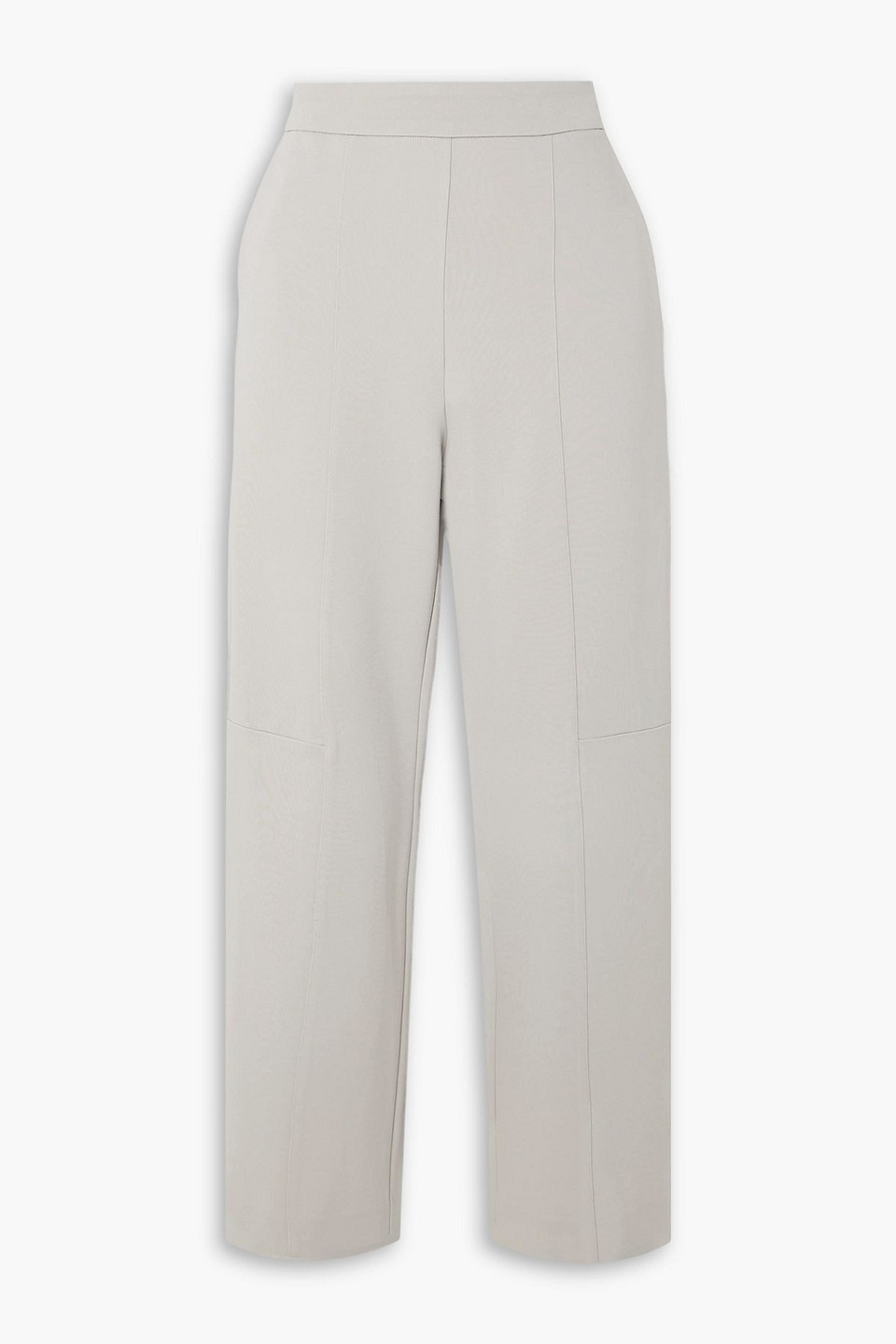 max mara - leisure glasgow stretch-jersey straight-leg pants - gray - xs