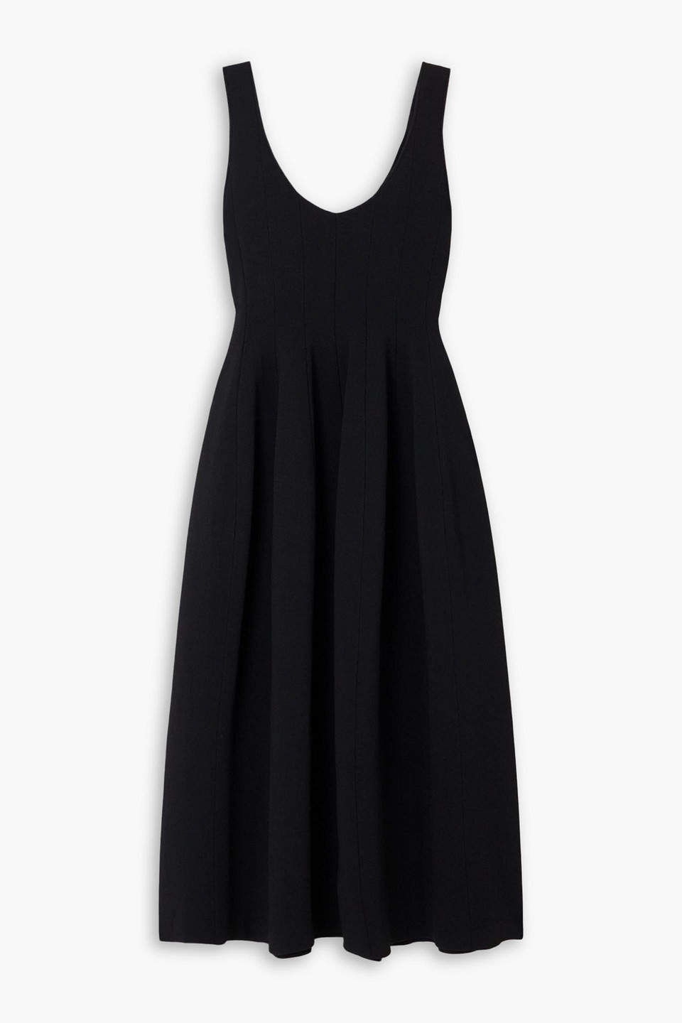 altuzarra - spark stretch-knit midi dress - black - xs
