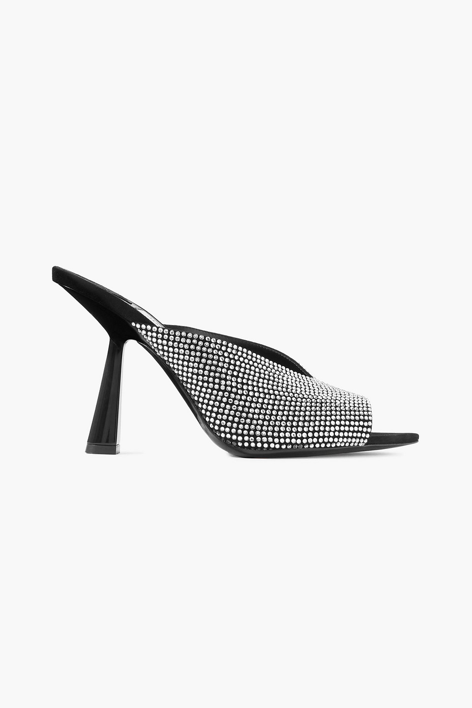 Jimmy Choo Maryanne Crystal-embellished Suede Pumps In Black
