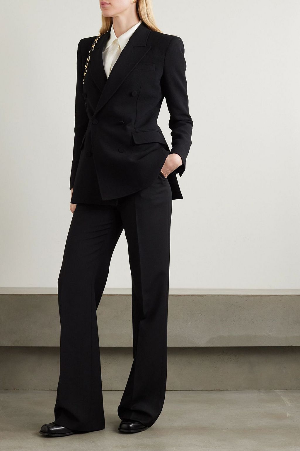 GABRIELA HEARST Gavin double-breasted wool-crepe blazer | THE OUTNET