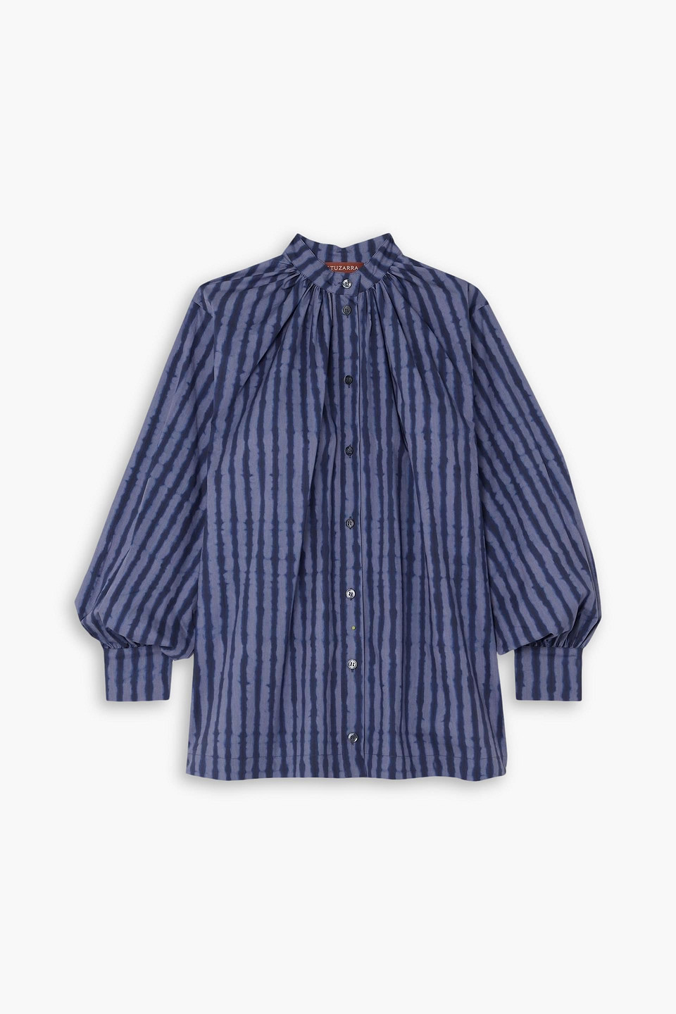 Altuzarra Teresa Striped Cotton-blend Poplin Shirt In Blue