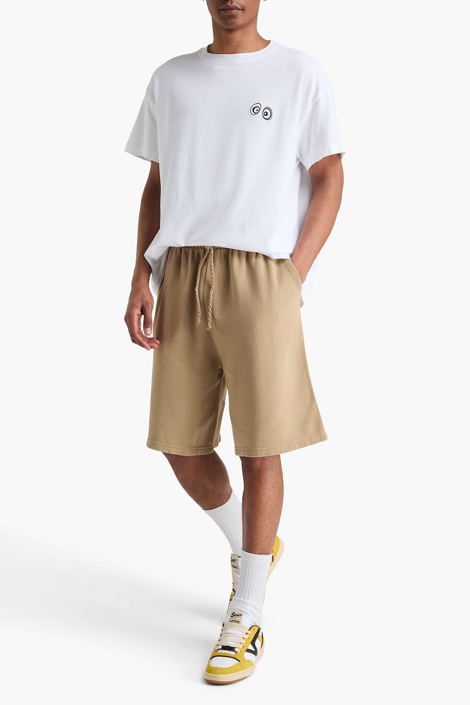  The Elder Statesman - Shorts „daily Ball“ Aus Fleece Aus Einer Baumwoll-kaschmirmischung Mit Tunnelzug - Neutral - Xs 