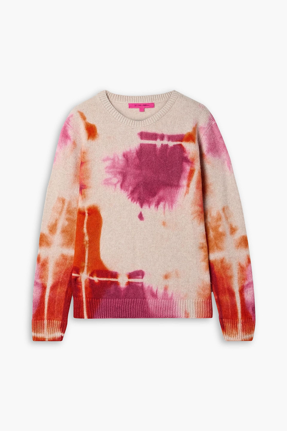 the elder statesman - rorschach malibu tie-dyed cashmere sweater - neutral - m