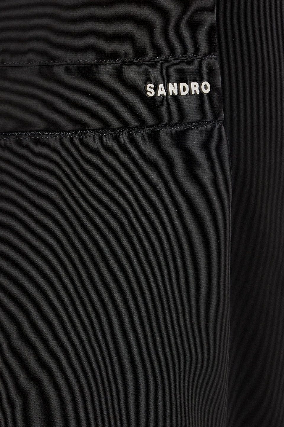 Sandro Padded Shell Jacket In Black