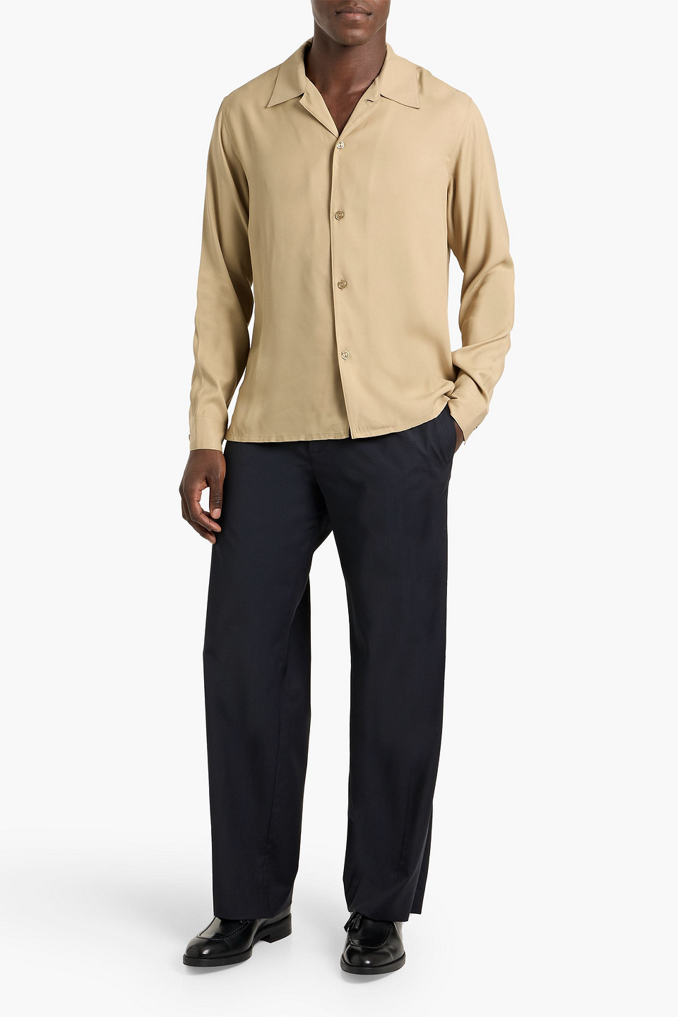 Sandro Wool-blend Pants In Blue