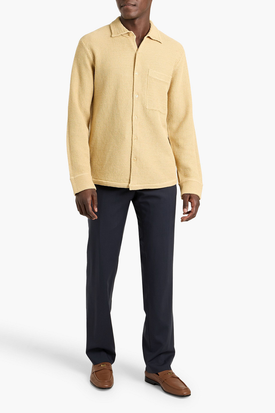  Sandro - Tapered Wool Pants - Blue - Fr 40 