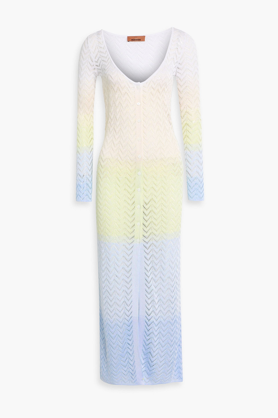 Missoni Crochet-knit Cardigan In Multi