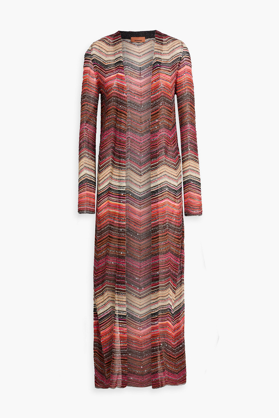 Missoni Sequin-embellished Metallic Crochet-knit Cardigan In Multi