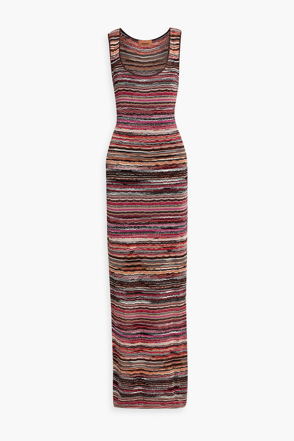 Missoni Metallic Crochet-knit Maxi Dress In Multi