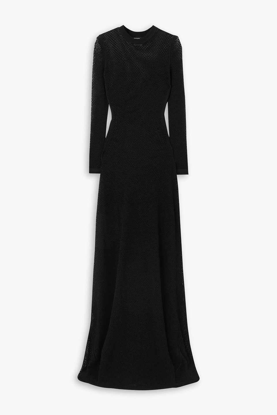 tom ford - open-knit gown - black - xs