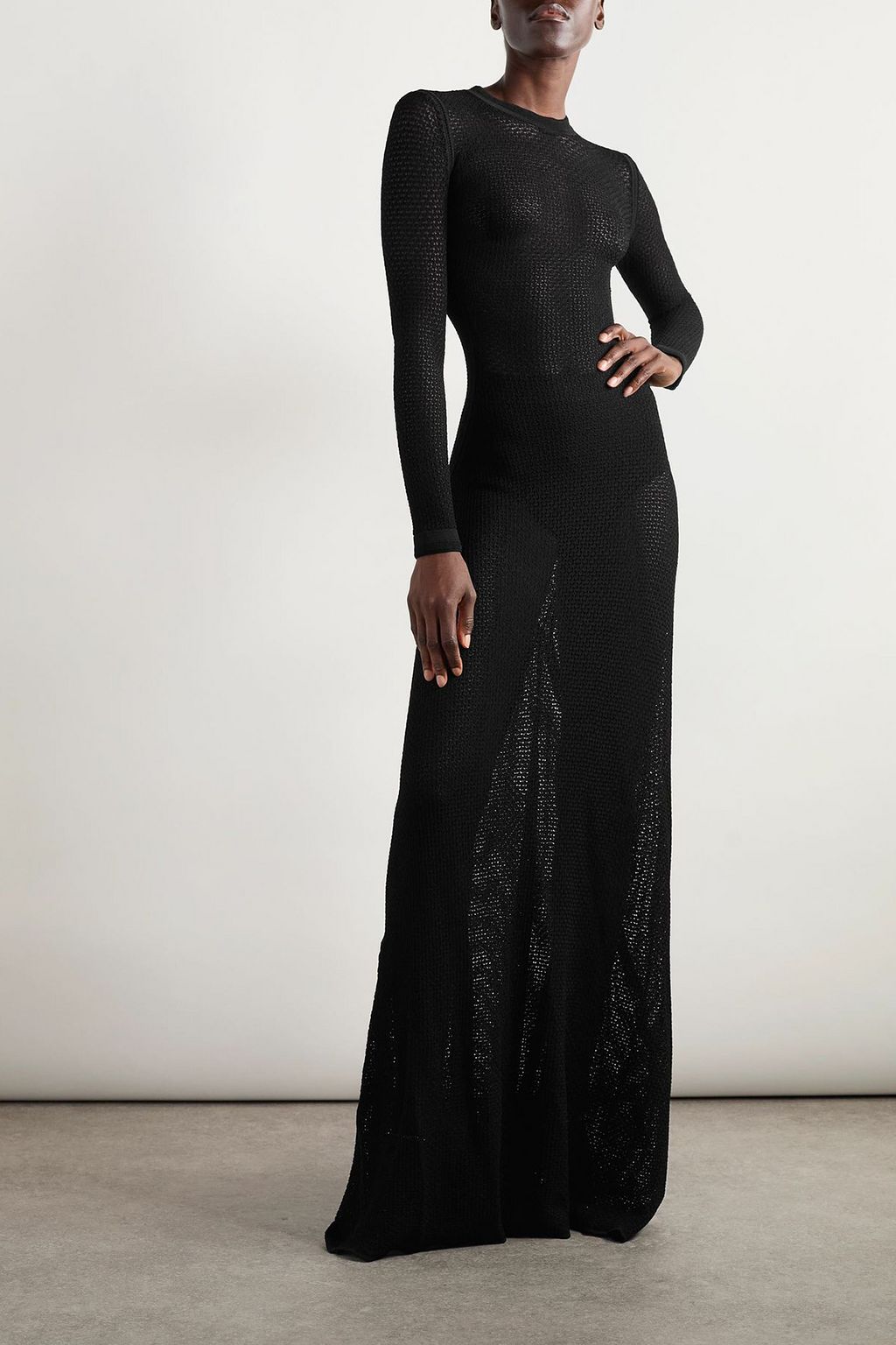 tom ford knit dress Open Back Knit Evening Dress | TOM FORD