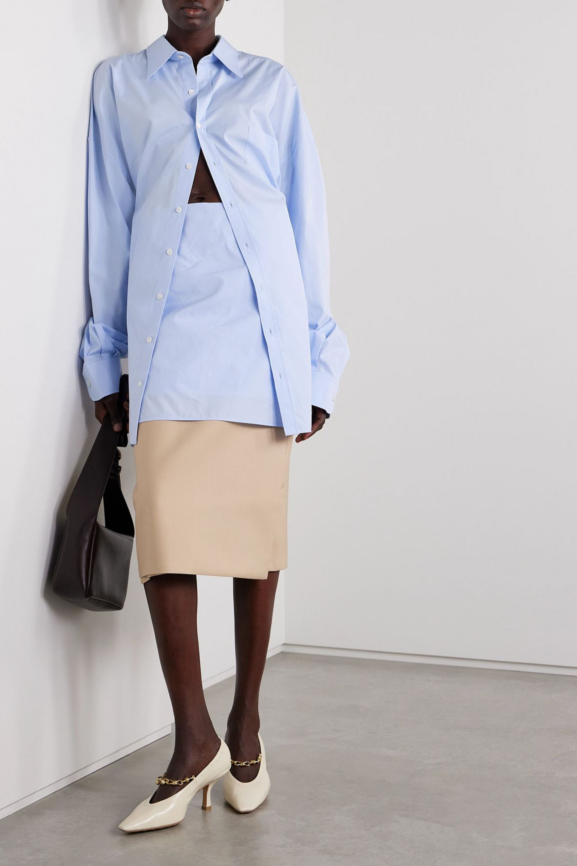 Marie Adam-leenaerdt Oversized cotton-poplin shirt thumbnail