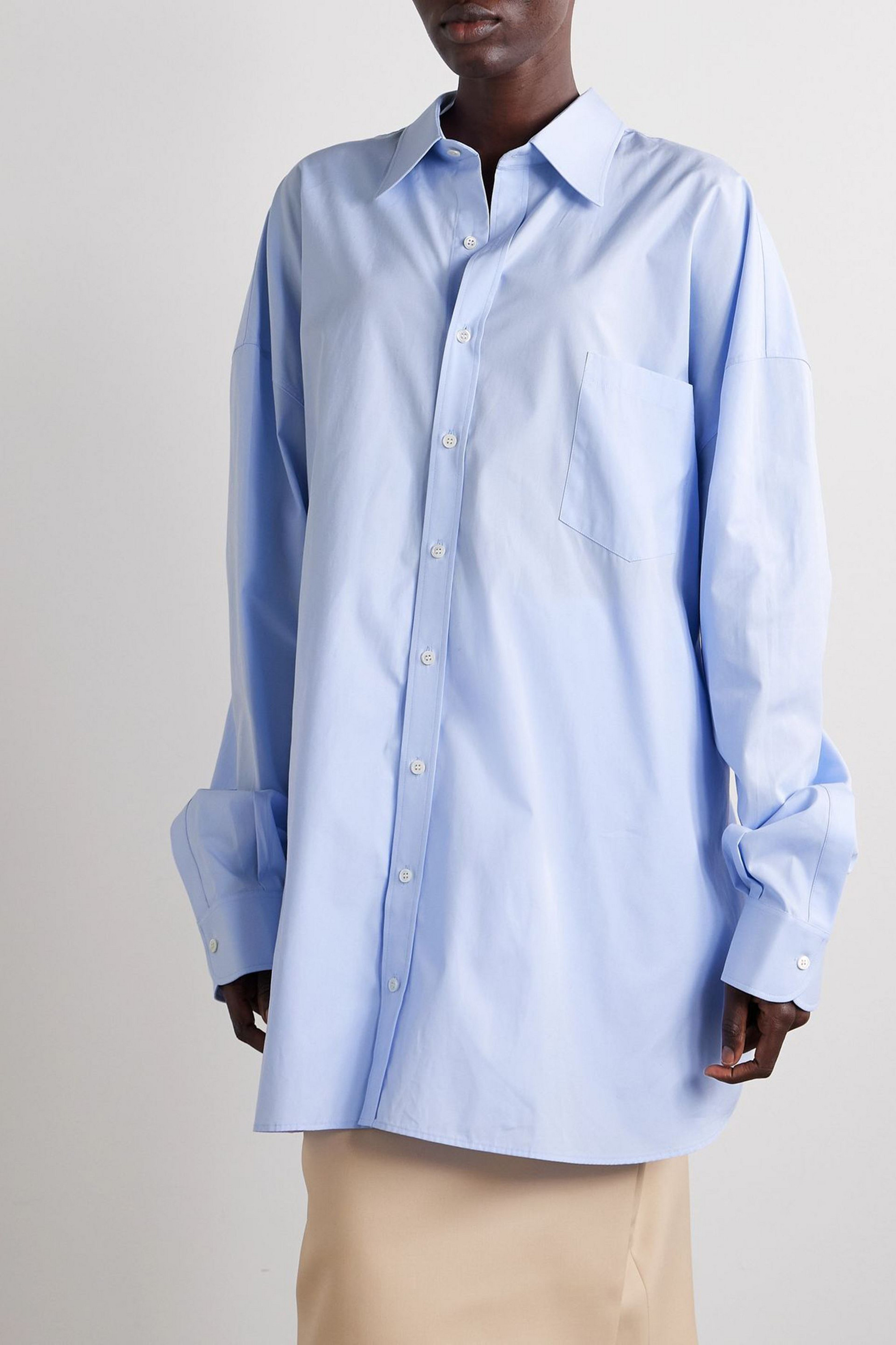 Marie Adam-leenaerdt Oversized cotton-poplin shirt