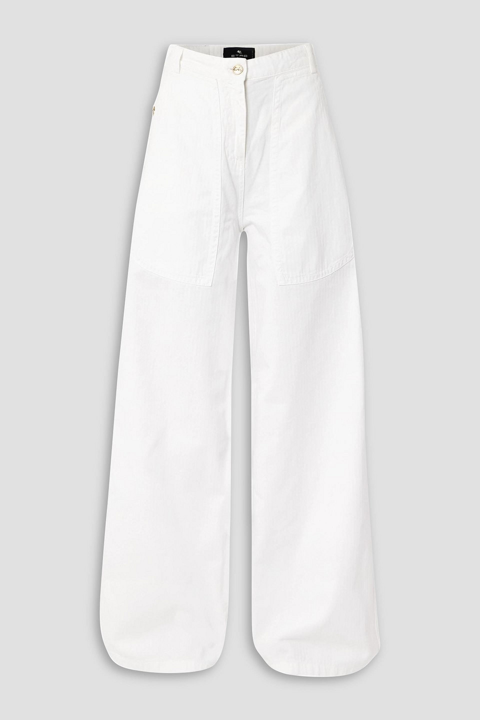 Etro High-rise Cargo Jeans In White