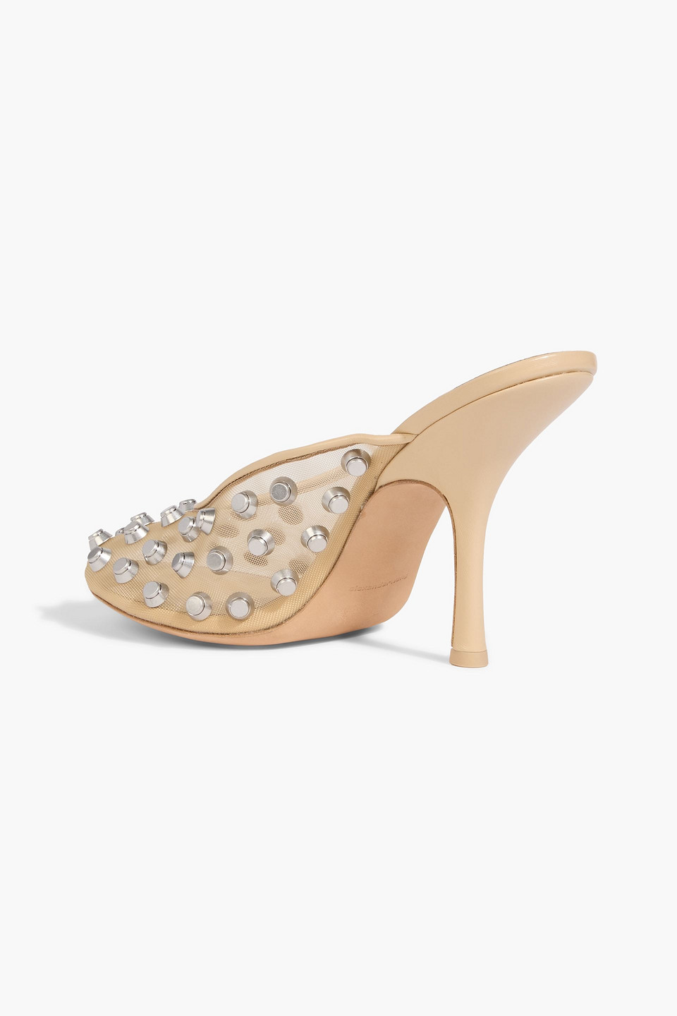  Alexander Wang - Rhodes Studded Mesh Mules - Neutral - Eu 37 