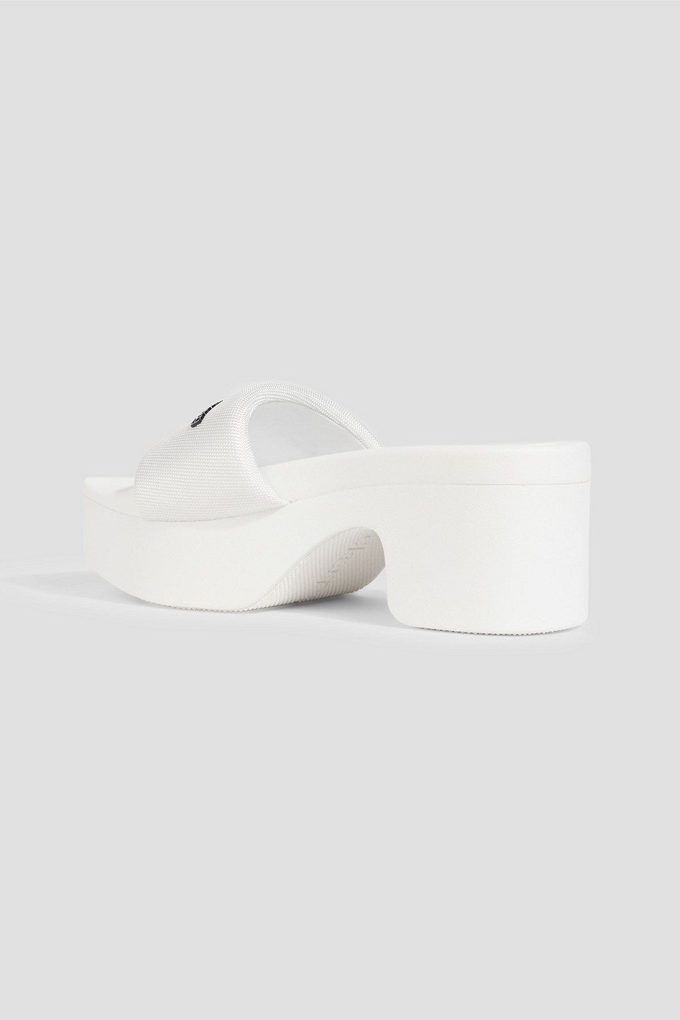Alexander Wang Canvas Platform Mules In White