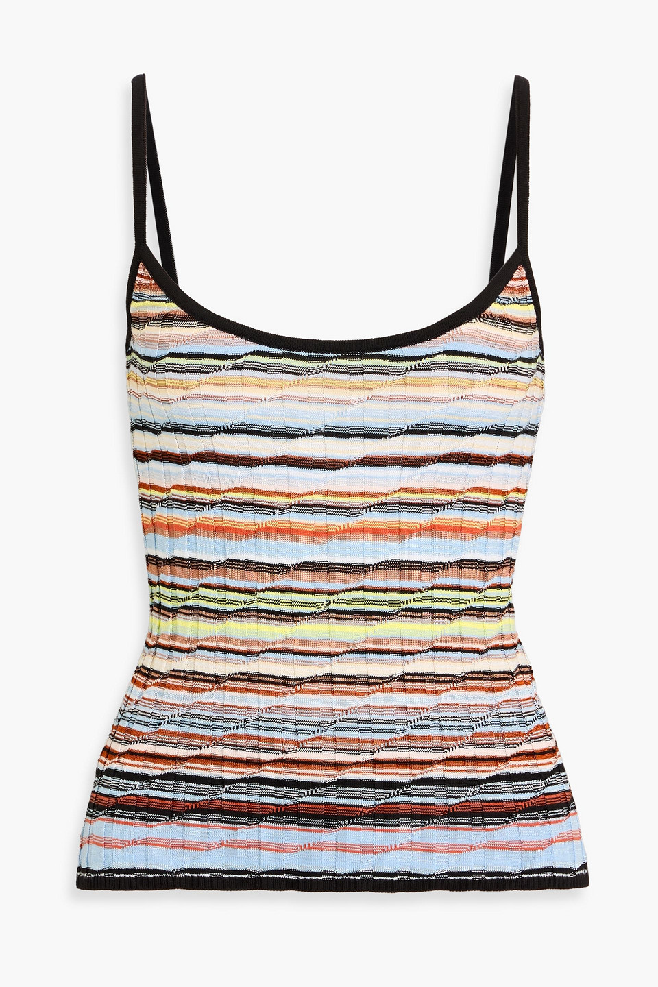 missoni - crochet-knit cotton-blend camisole - blue - it 44