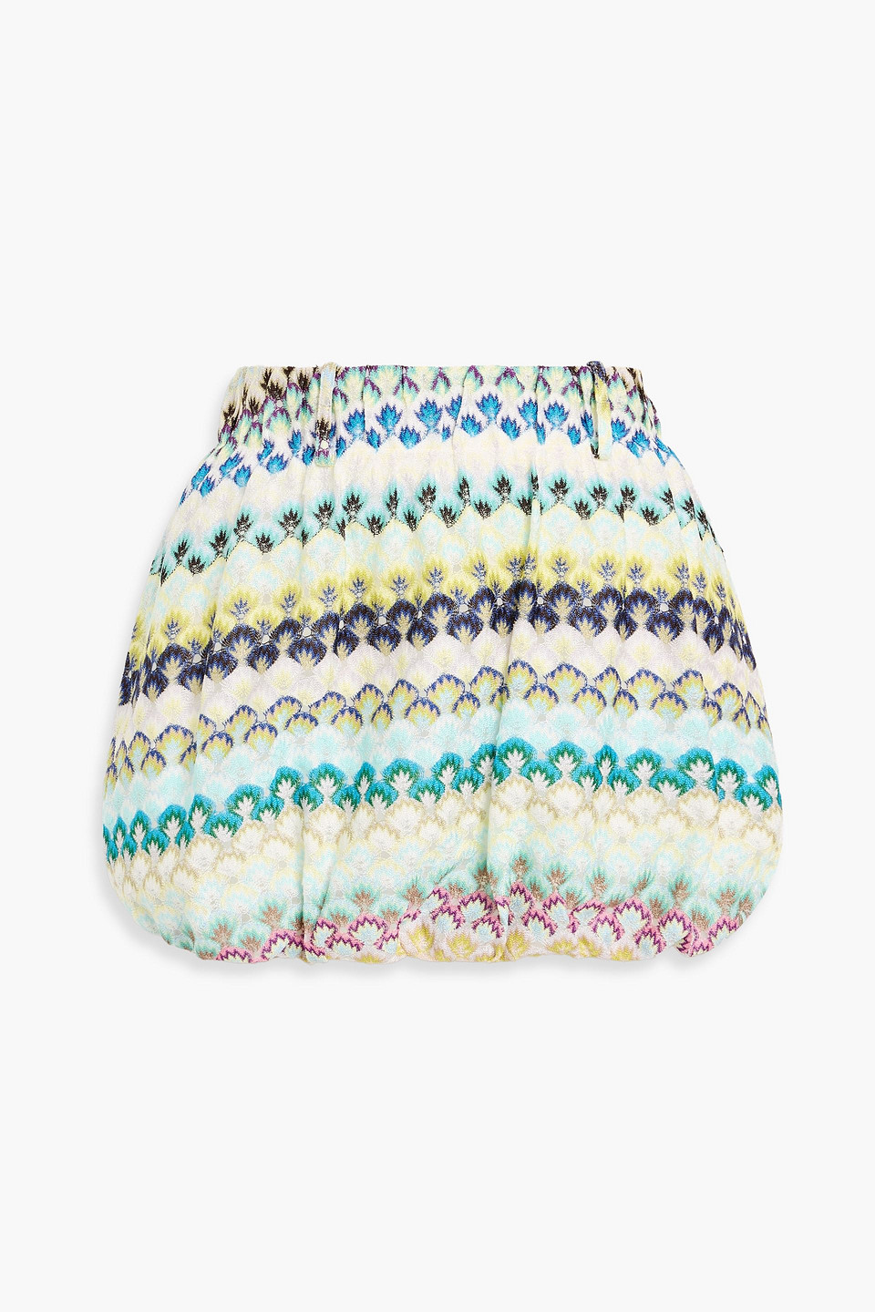Missoni Crochet-knit Mini Skirt In Multi