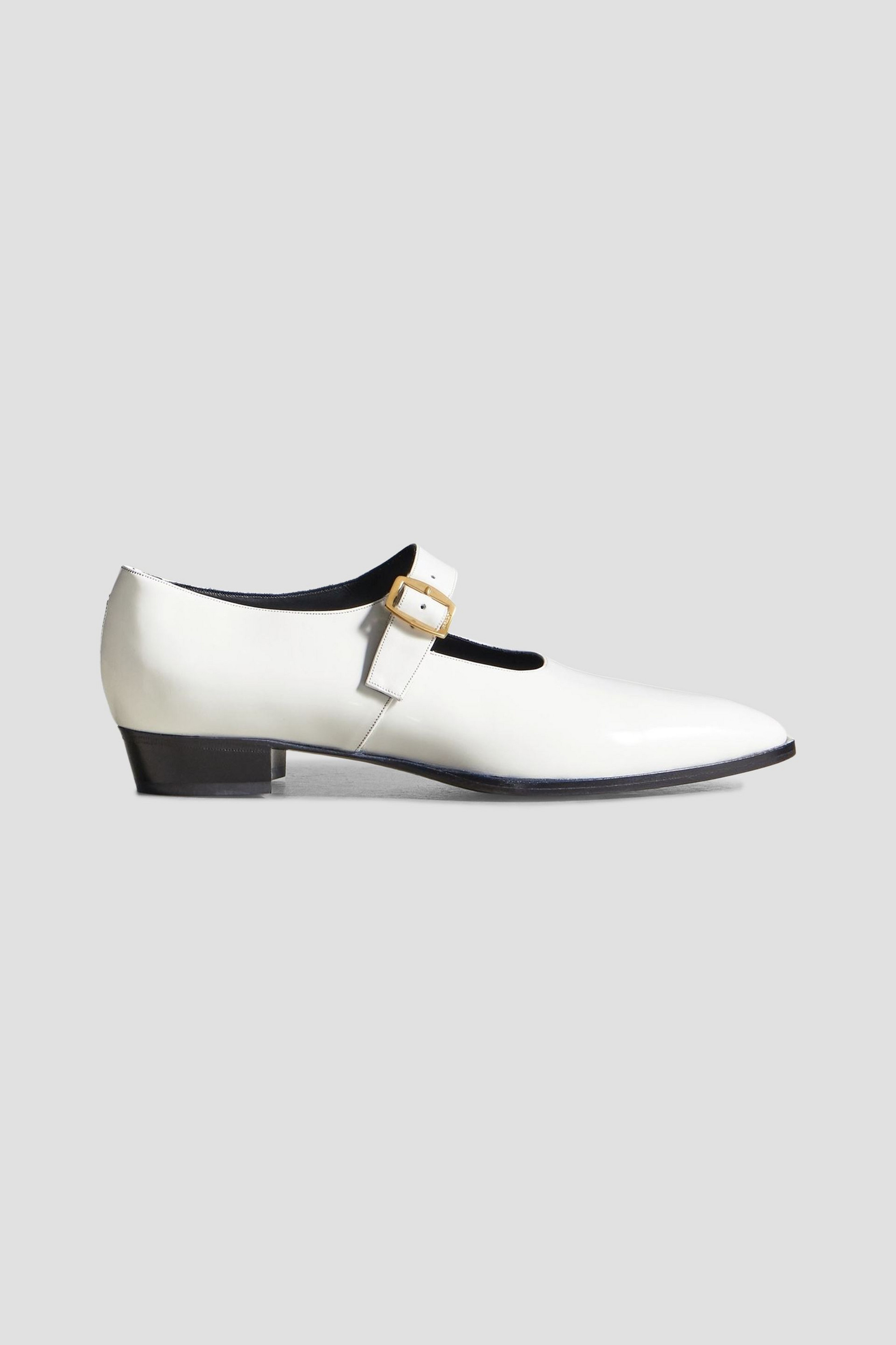 BALLY Gerwin glossed-leather Mary Jane flats