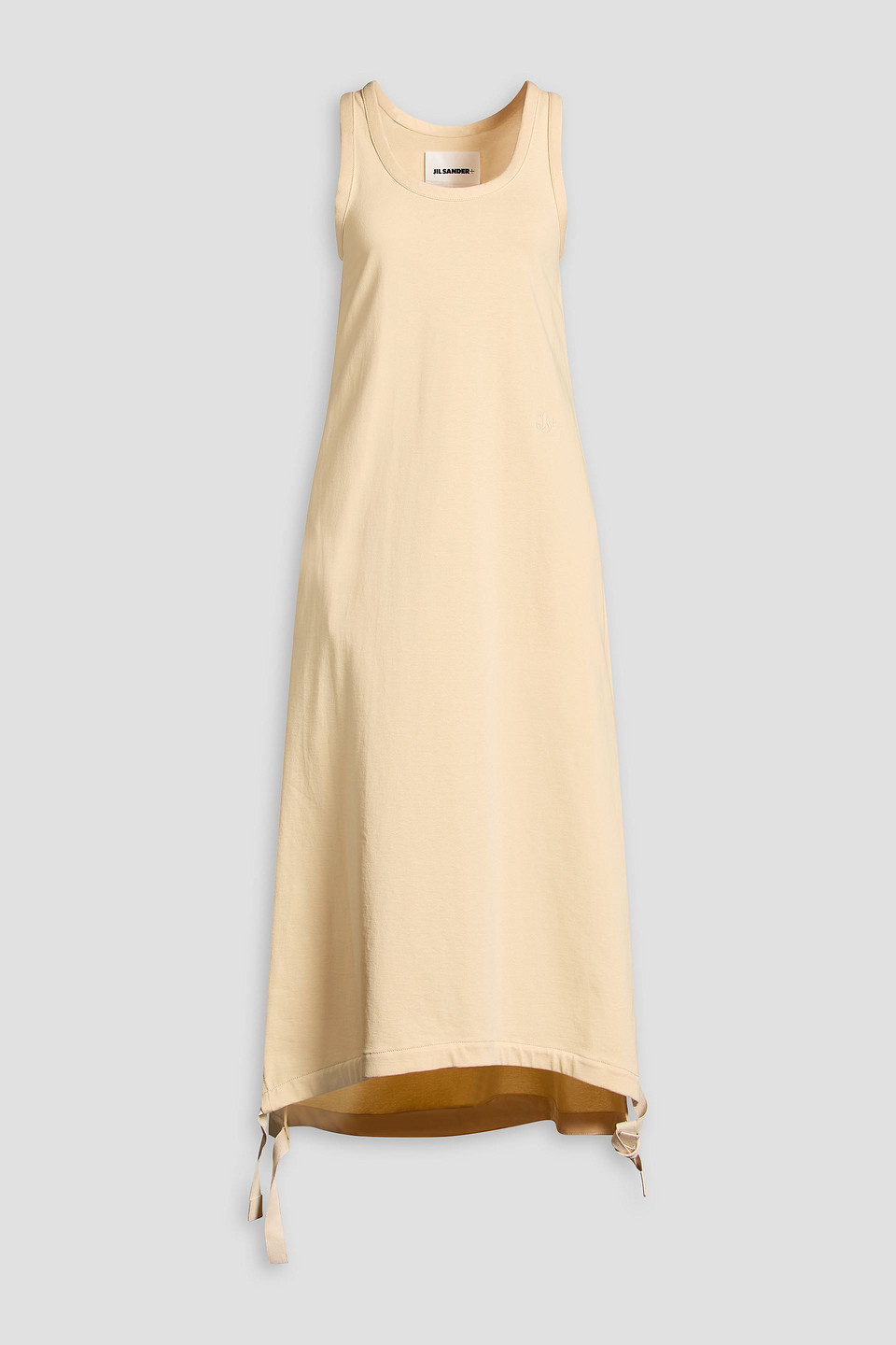 Jil Sander Cotton-jersey Maxi Dress In White
