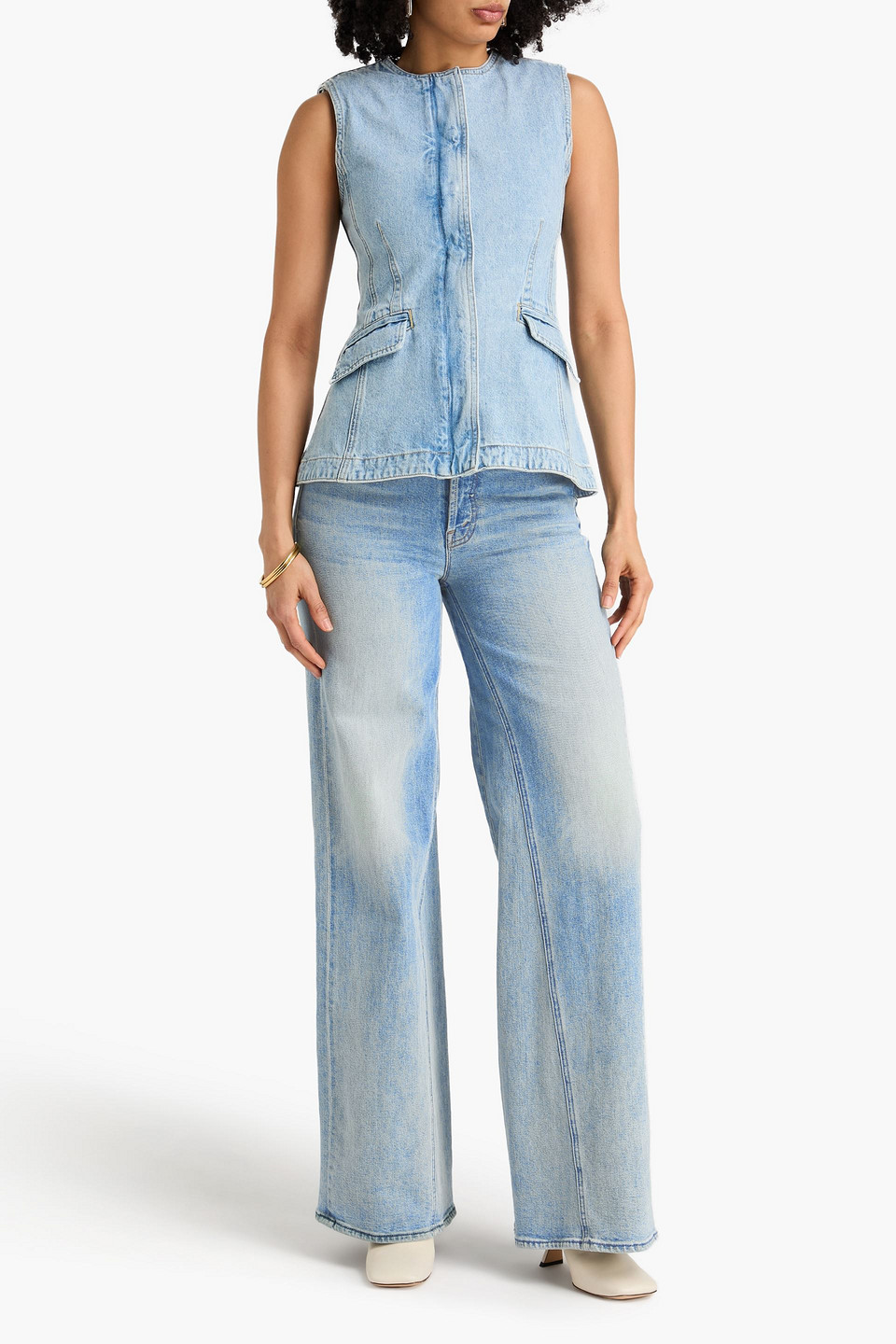  Simkhai - Oberteil „charley“ Aus Denim - Blau - Us 2 