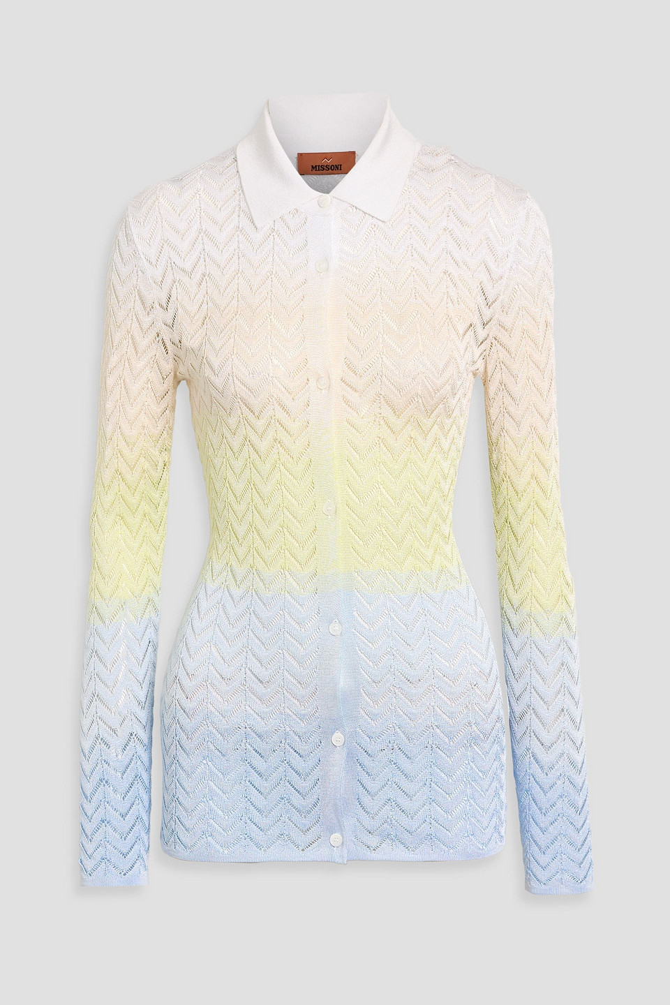 Missoni Crochet-knit Shirt In Multi