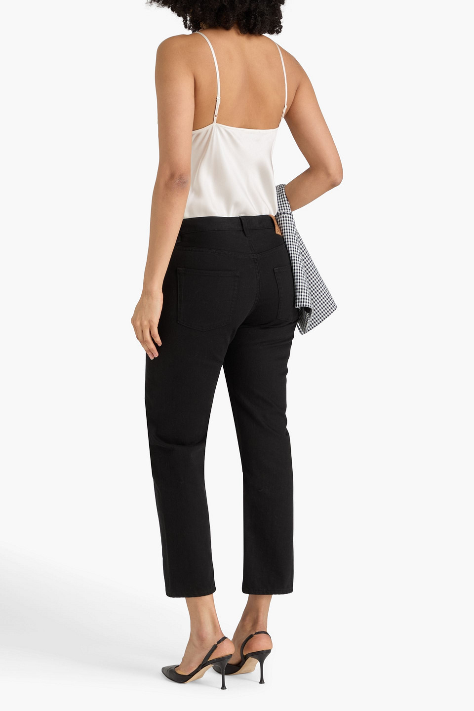  Maje - Top Aus Satin Mit Spitzeneinsätzen - Weiß - 4 