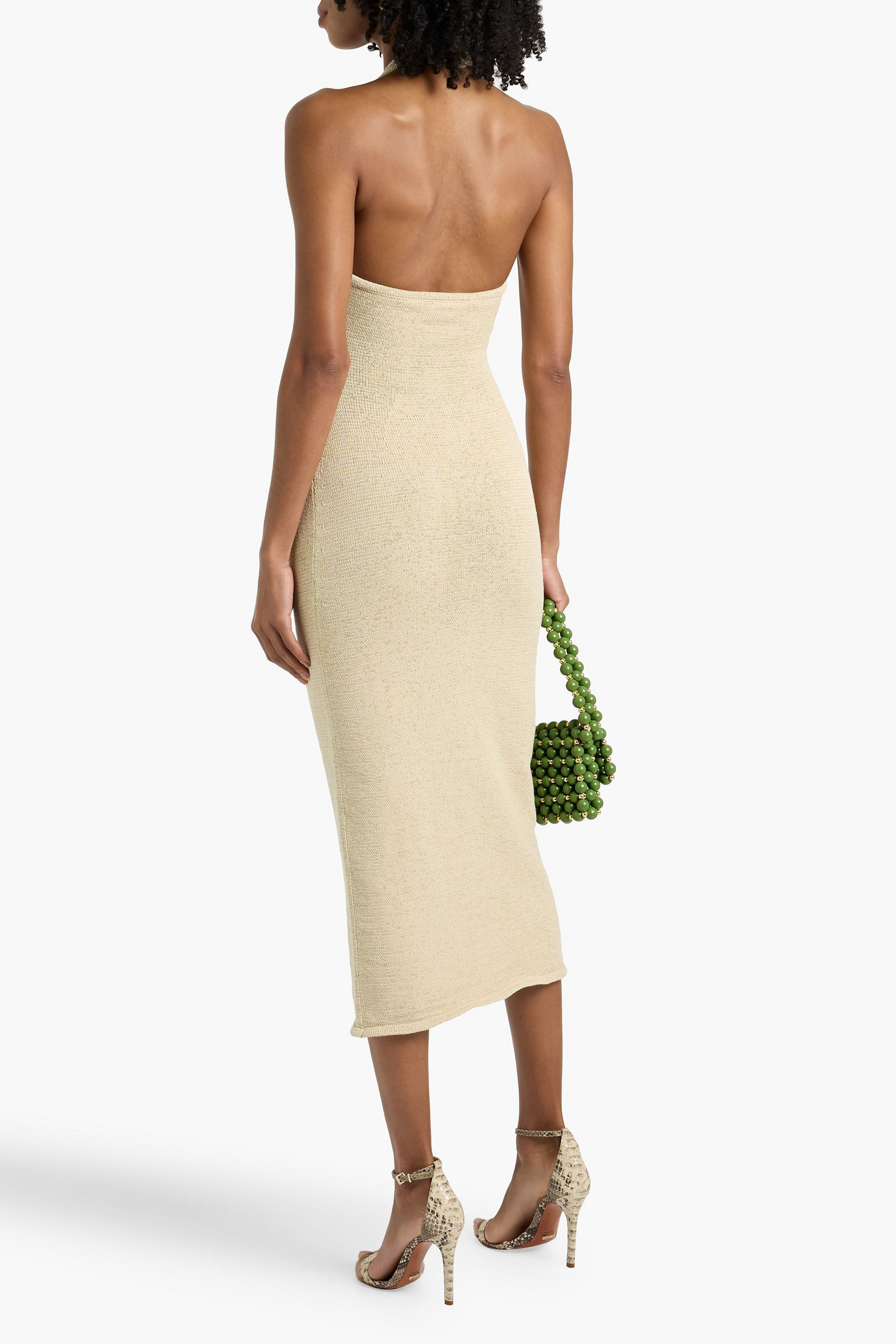 alaina midi dress Alaina White Long Sleeve Midi Work Dress White / S