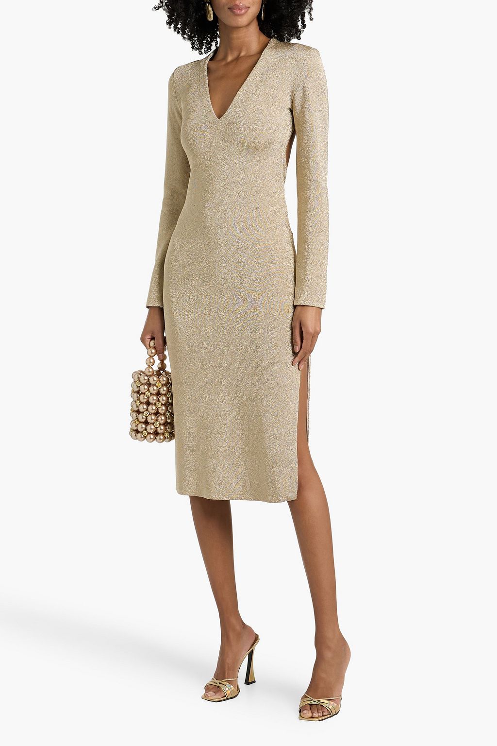 cult gaia cecelia knit dress Cult Gaia 'cecelia' Dress With Pearls in White