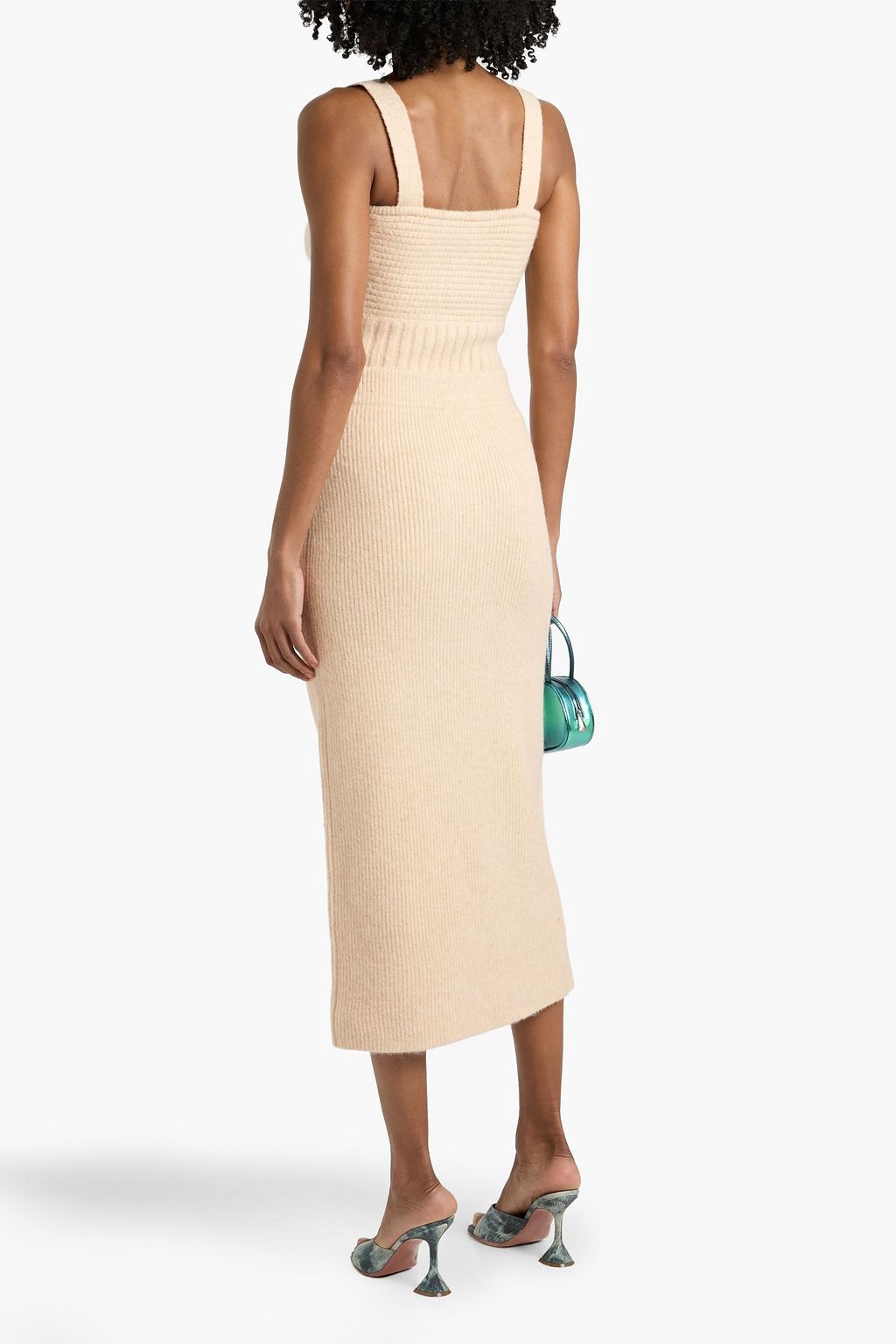 CULT GAIA Jodie ribbed-knit midi skirt | THE OUTNET