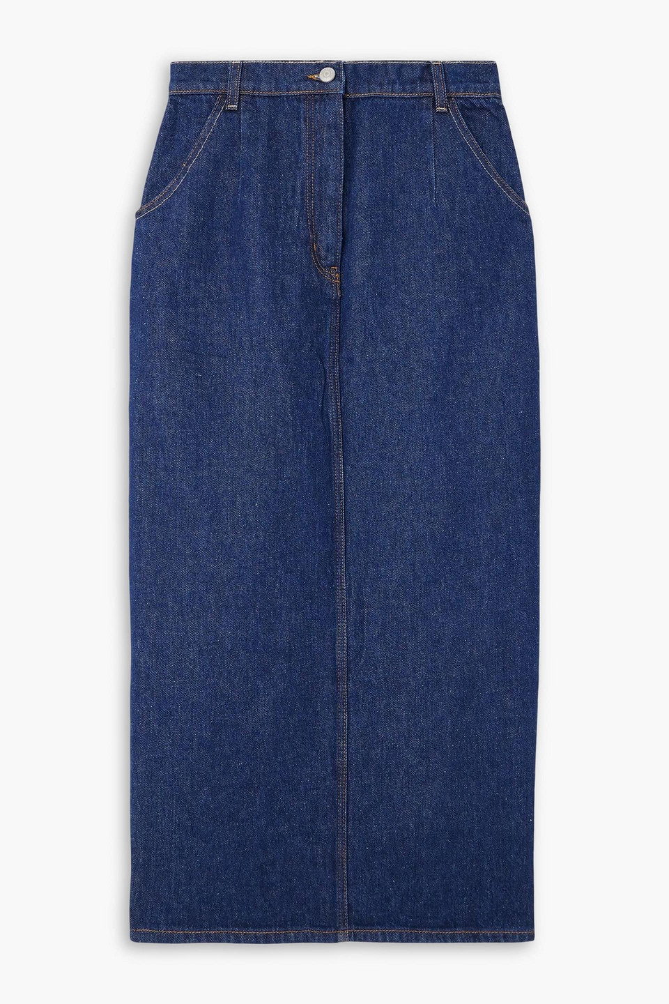 Magda Butrym Denim Midi Skirt In Blue