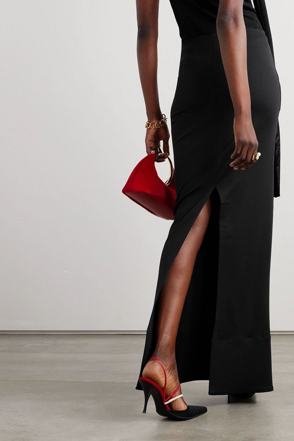  Jacquemus - Maxirock „escala“ Aus Jersey - Schwarz - Xs 