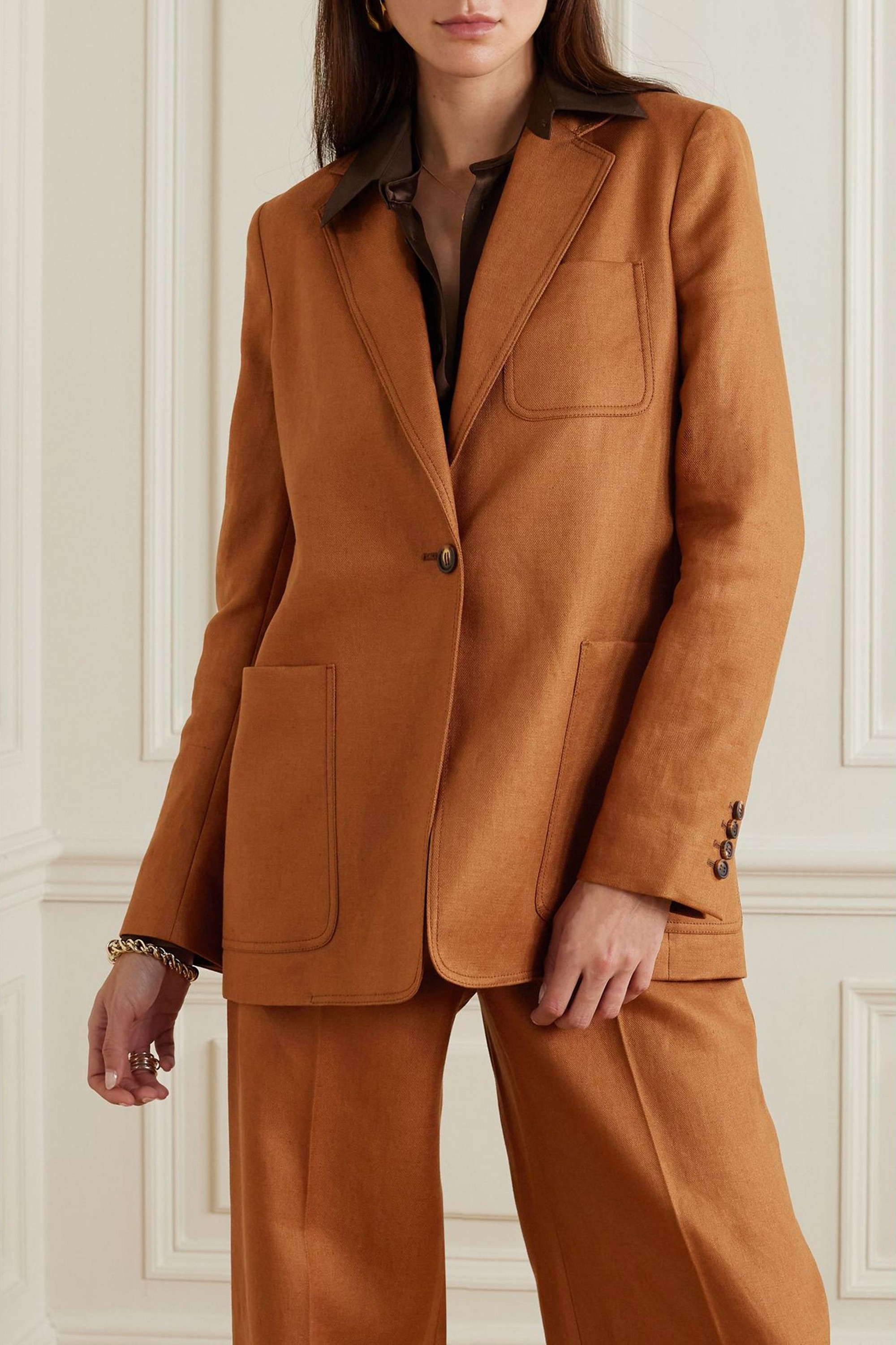 Max Mara Boemia linen-twill blazer