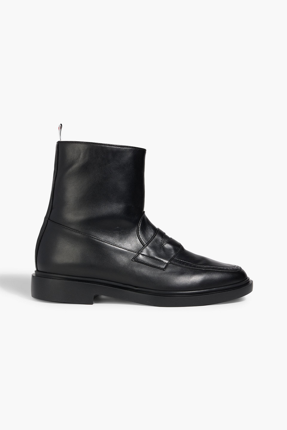 thom browne - leather boots - black - us 7