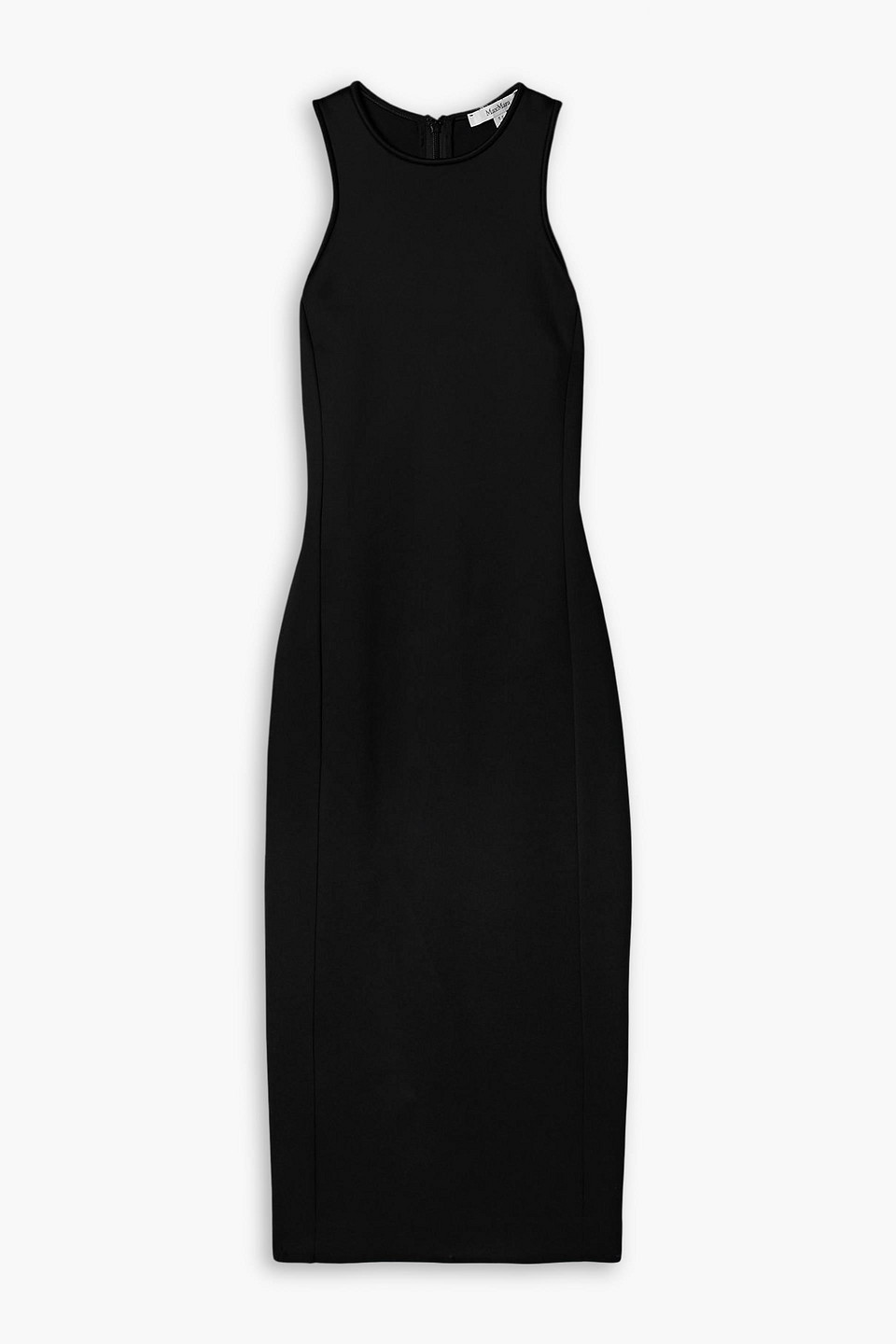 max mara - vetta stretch-jersey midi dress - black - it 34