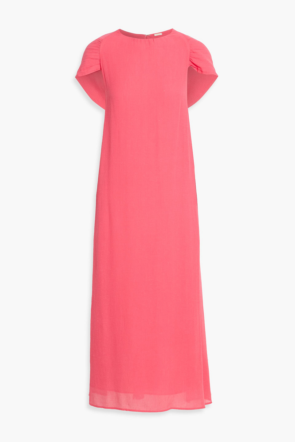 cult gaia - artemisia cape-effect crepon midi dress - pink - s