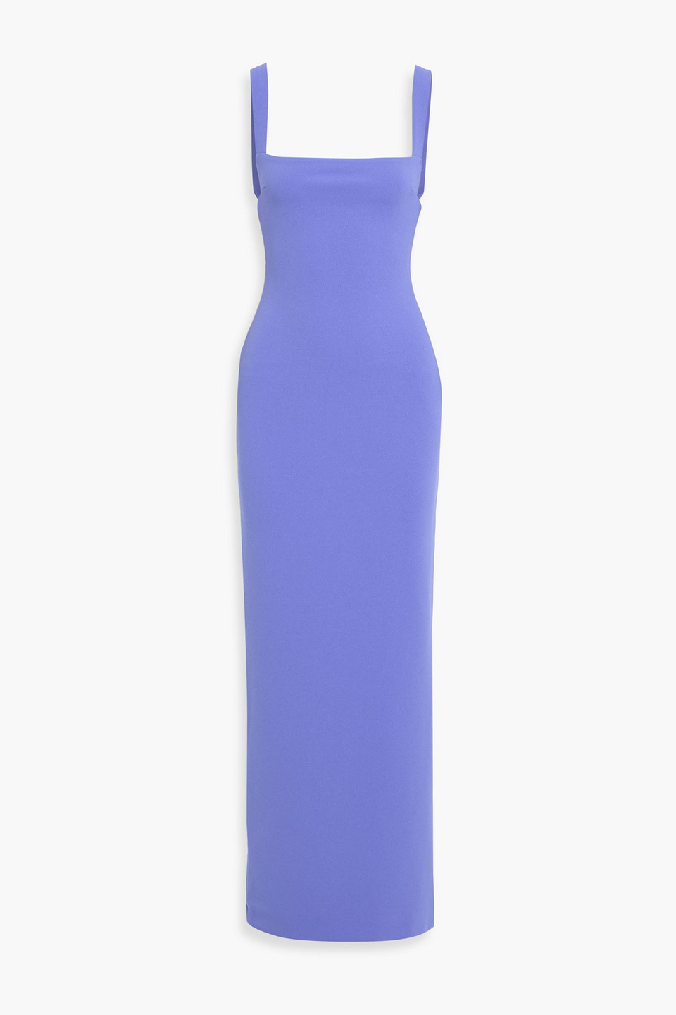 Solace London Joni Crepe Maxi Dress In Blue