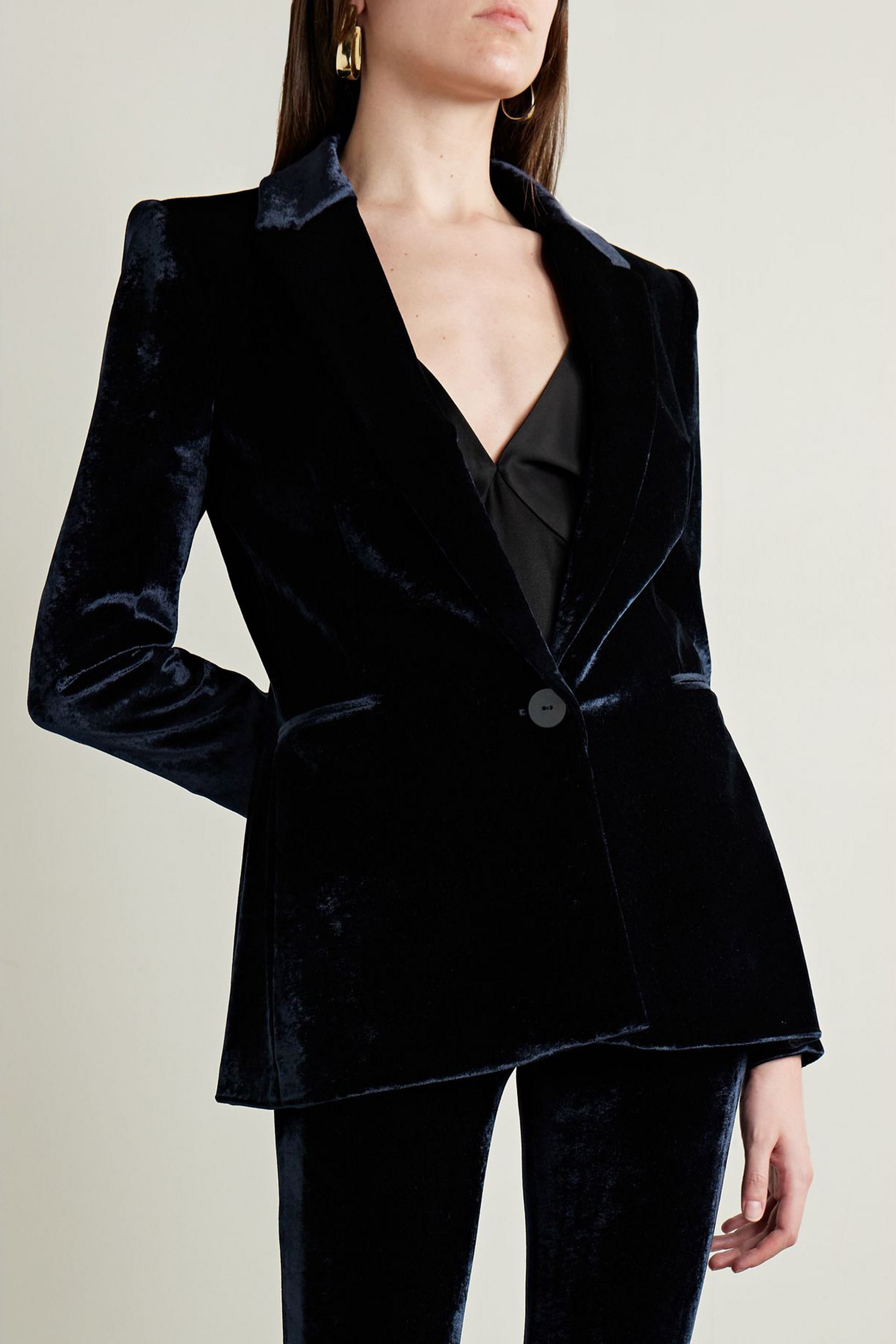 GALVAN  LONDON Velvet blazer