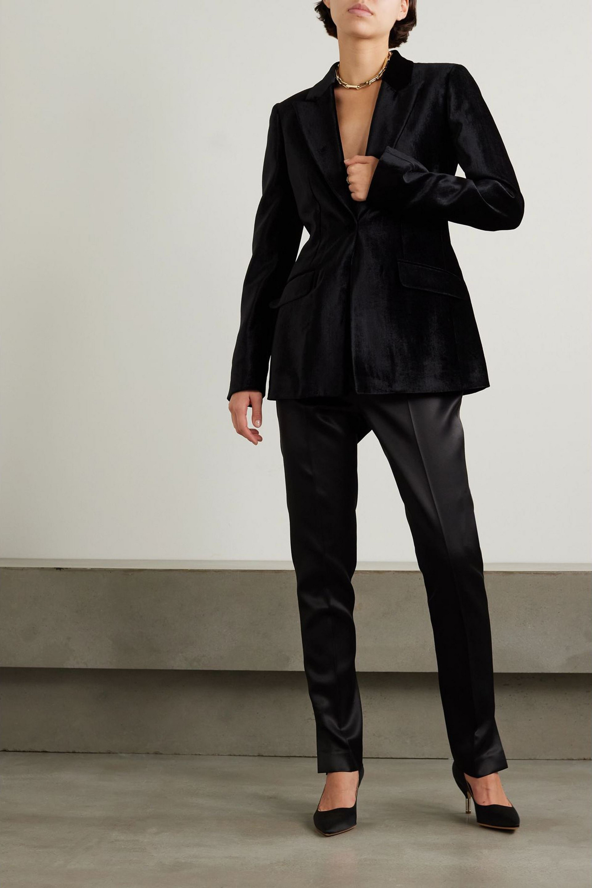 Gabriela Hearst Leary silk-velvet blazer