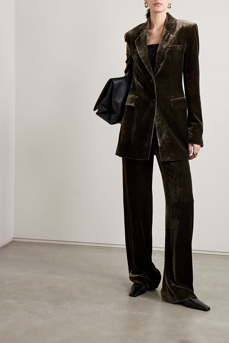  Veronica De Piante - Blazer „stephanie“ Aus Samt - Grau - It 46 