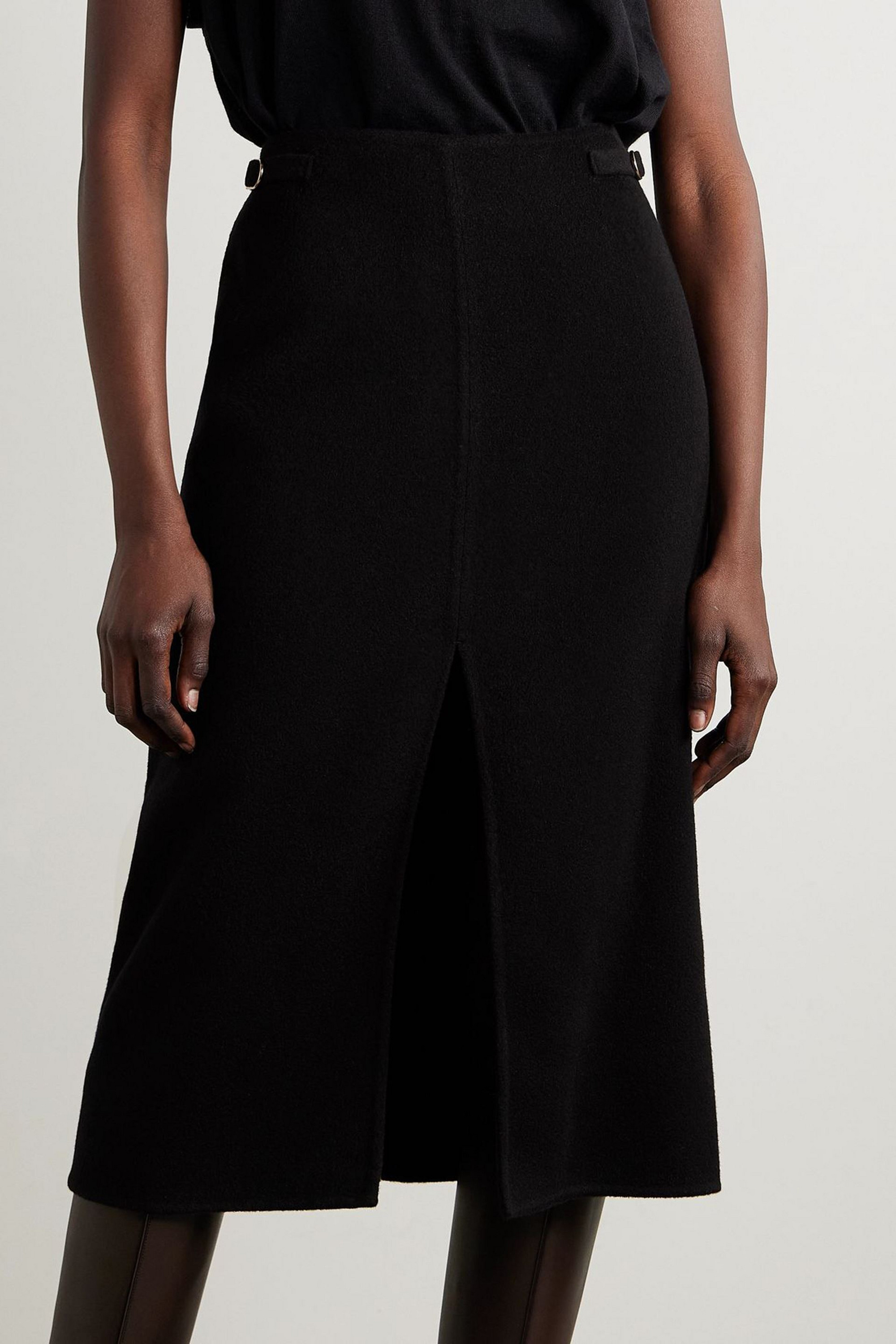 Gabriela Hearst Morelos cashmere-felt midi skirt