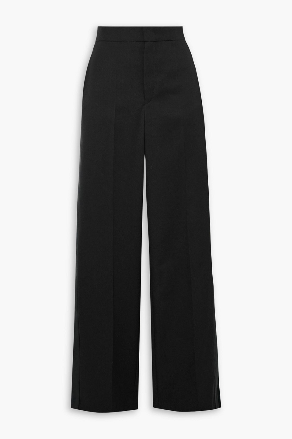isabel marant - scarly wool-twill straight-leg pants - black - fr 34