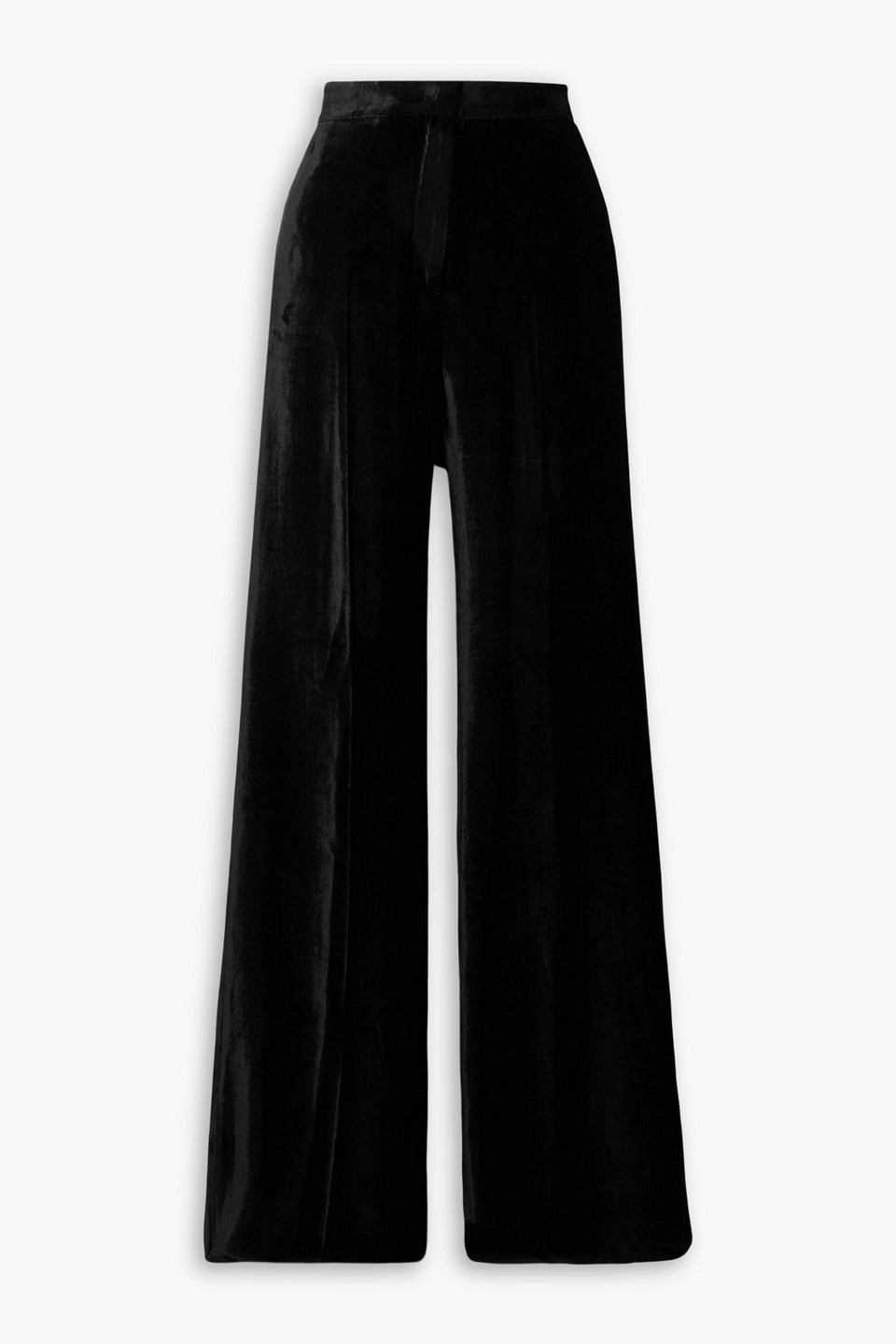 gabriela hearst - boyne velvet wide-leg pants - black - it 38
