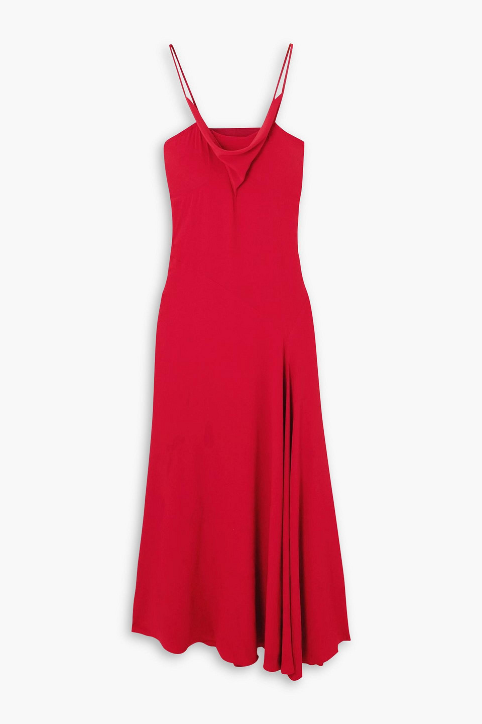 Isabel Marant Kapri Draped Open-back Crepe Maxi Dress In Red