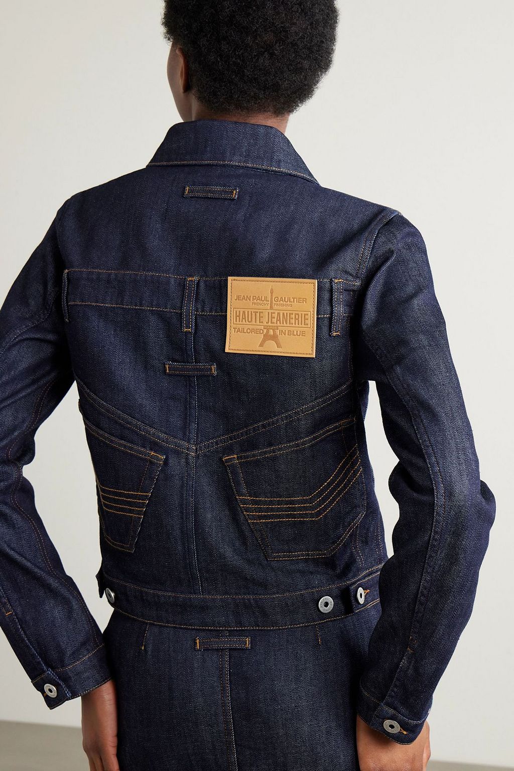 JEAN PAUL GAULTIER Topstitched denim jacket | THE OUTNET