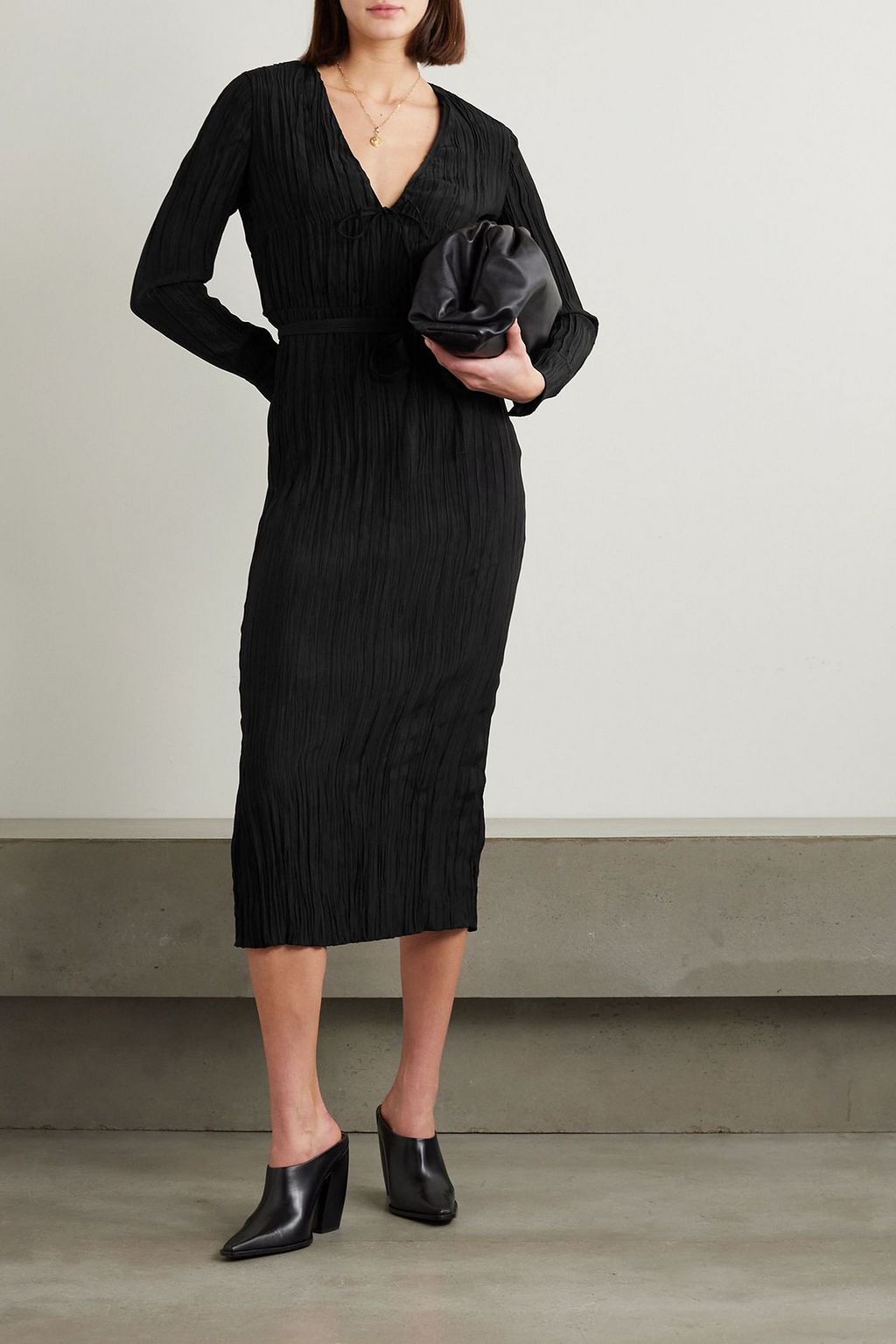 ALTUZARRA Carol pleated taffeta midi dress | THE OUTNET